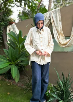 Red & Blue Stripe Unisex Button-Down